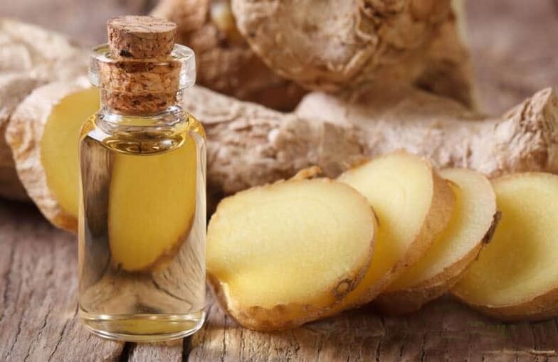 Tincture from the root of ginger against parasites